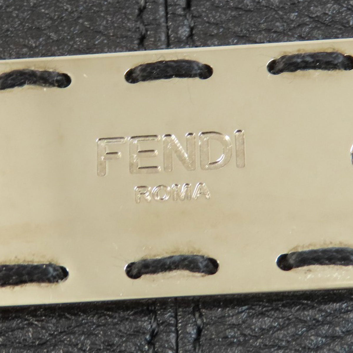 FENDI Logo 2WAY Tote Bag Calf Ladies [Used]