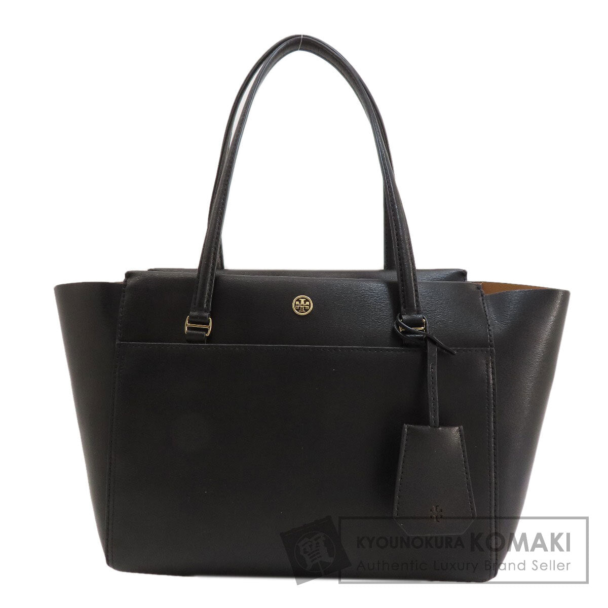 Tory Burch logo Tote Bag Leather Ladies [Used]
