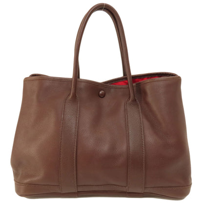 HERMES   Tote Bag Garden Party TPM Brown Swift Ladies