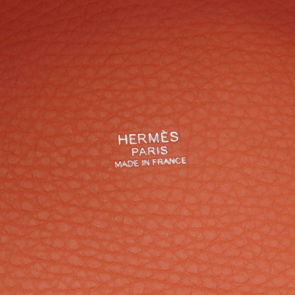 HERMES   Tote Bag Picotin Lock MM Pink SilverHardware Taurillon Clemence Ladies