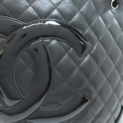CHANEL CAMBON LINE SilverHardware Tote Bag Calf Ladies [Used]