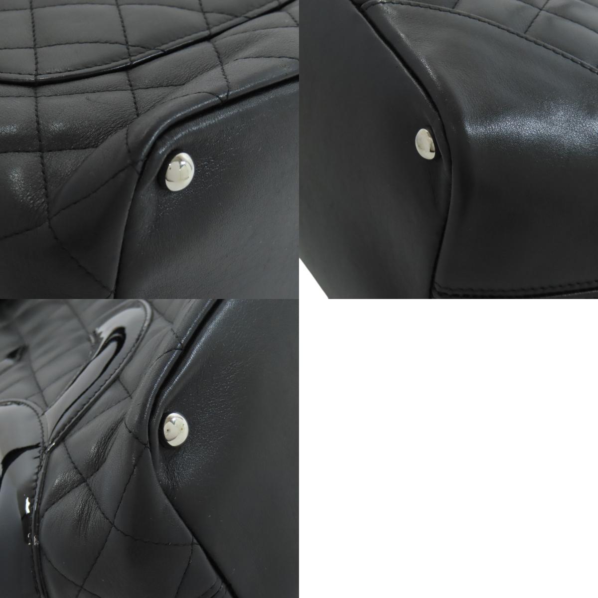 CHANEL CAMBON LINE SilverHardware Tote Bag Calf Ladies [Used]