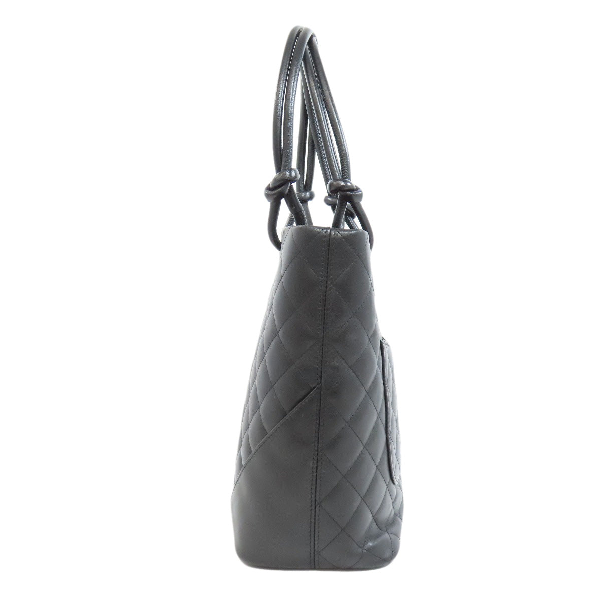 CHANEL CAMBON LINE SilverHardware Tote Bag Calf Ladies [Used]