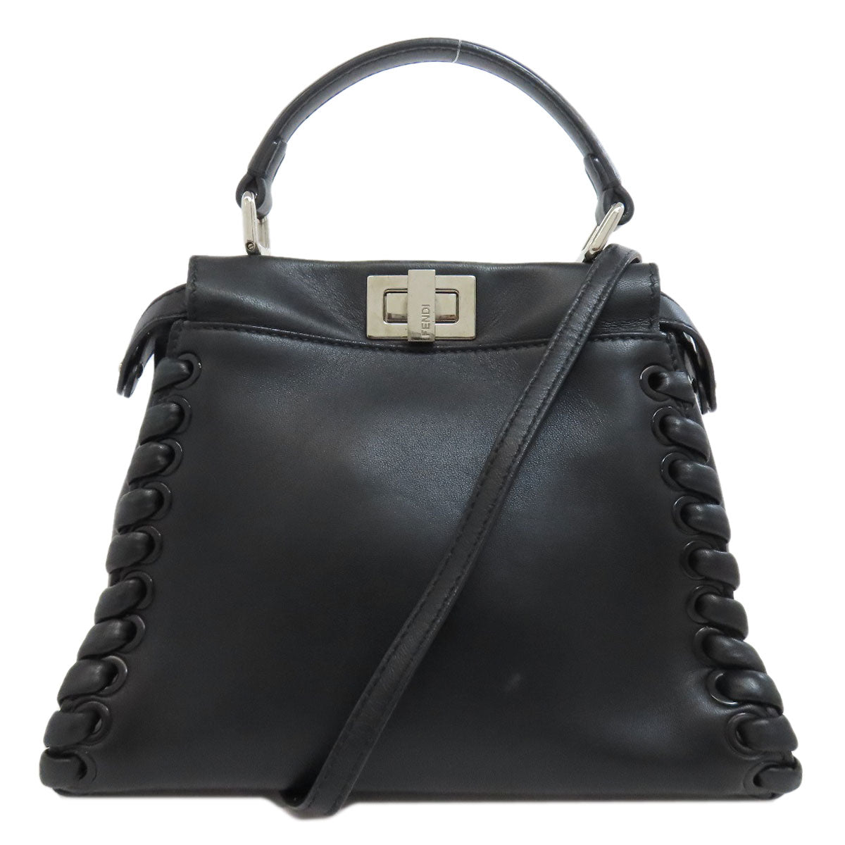 FENDI Peekaboo Mini 2WAY Handbag Leather Ladies [Used]