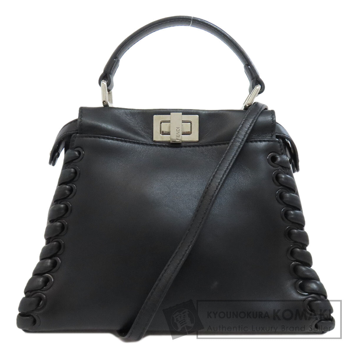 FENDI Peekaboo Mini 2WAY Handbag Leather Ladies [Used]