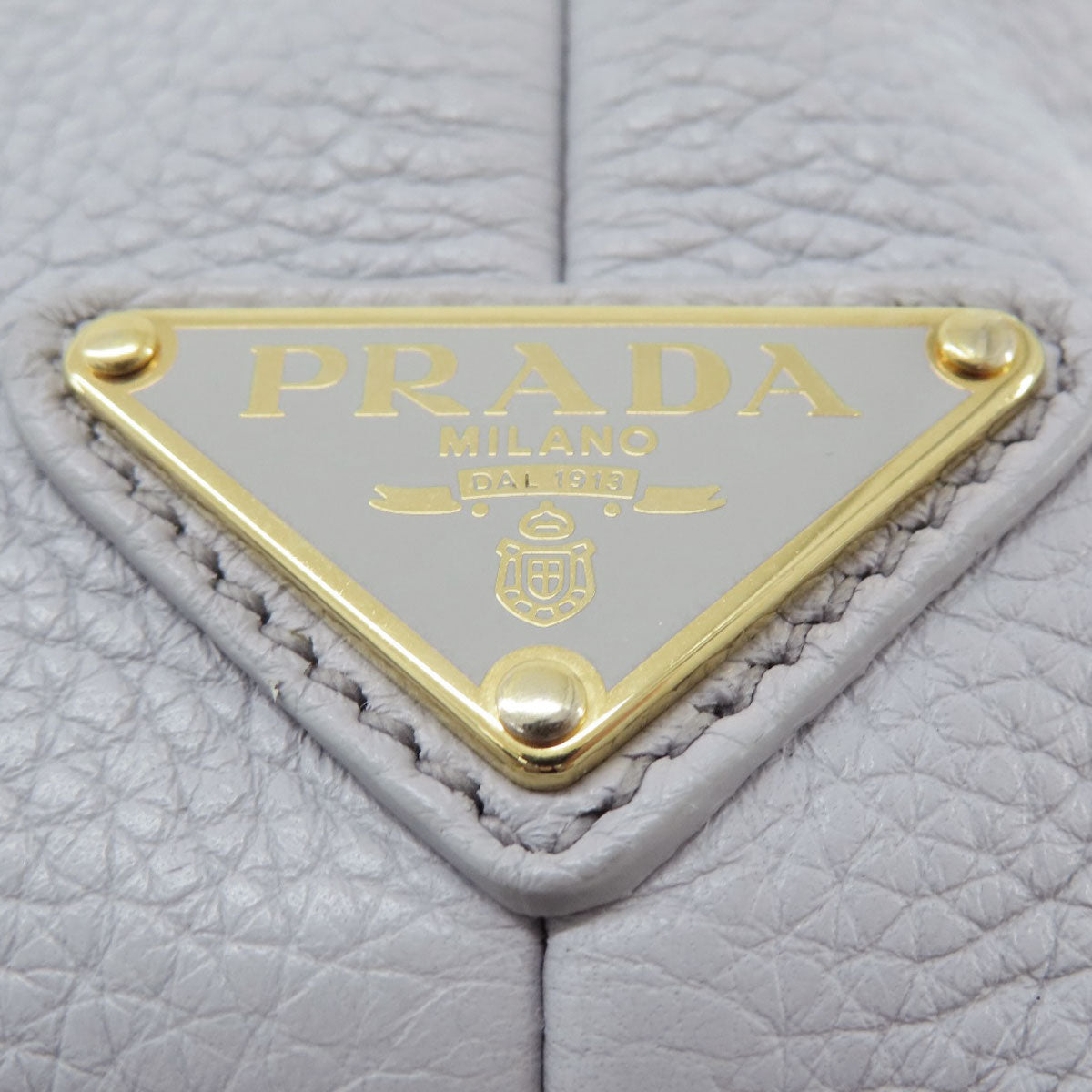 PRADA   Handbag logo Leather Ladies