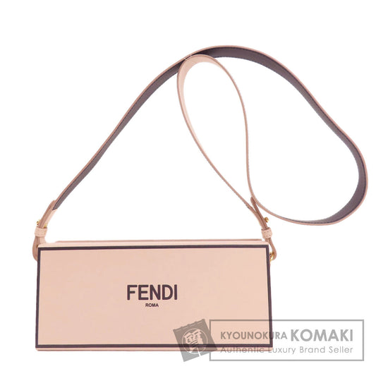 FENDI   Shoulder Bag Logo Box Shoulder Calf Ladies