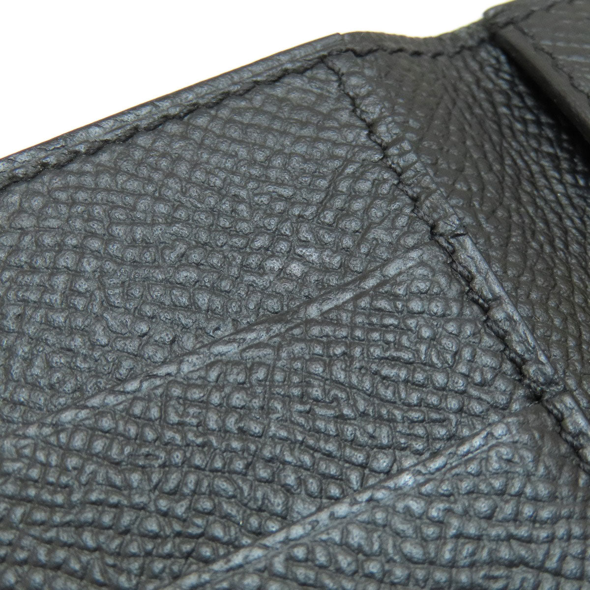 HERMES Click 12 Black Black GoldHardware Bifold Wallet with Coin Pocket Epsom Ladies [Used]