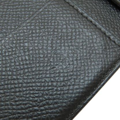 HERMES Click 12 Black Black GoldHardware Bifold Wallet with Coin Pocket Epsom Ladies [Used]