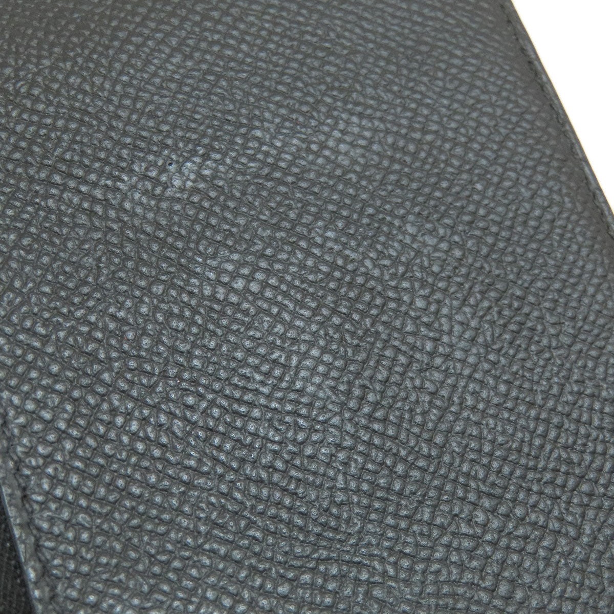 HERMES Click 12 Black Black GoldHardware Bifold Wallet with Coin Pocket Epsom Ladies [Used]