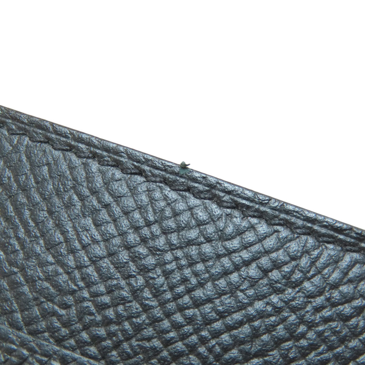 HERMES Click 12 Black Black GoldHardware Bifold Wallet with Coin Pocket Epsom Ladies [Used]