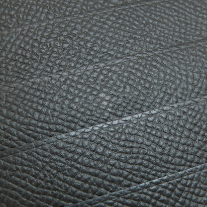 HERMES Click 12 Black Black GoldHardware Bifold Wallet with Coin Pocket Epsom Ladies [Used]