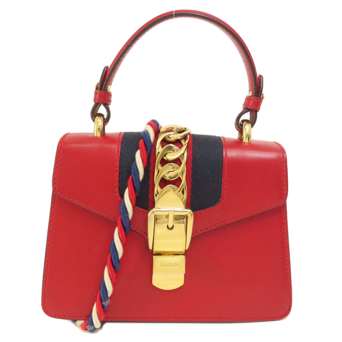 GUCCI 4720270 Sylvie 2WAY Handbag Calf Ladies [Used]