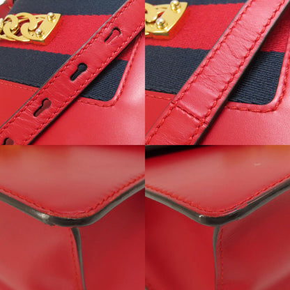 GUCCI 4720270 Sylvie 2WAY Handbag Calf Ladies [Used]