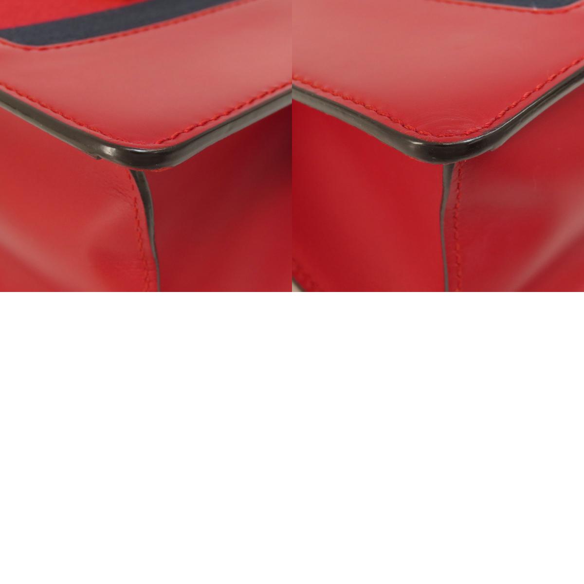 GUCCI 4720270 Sylvie 2WAY Handbag Calf Ladies [Used]