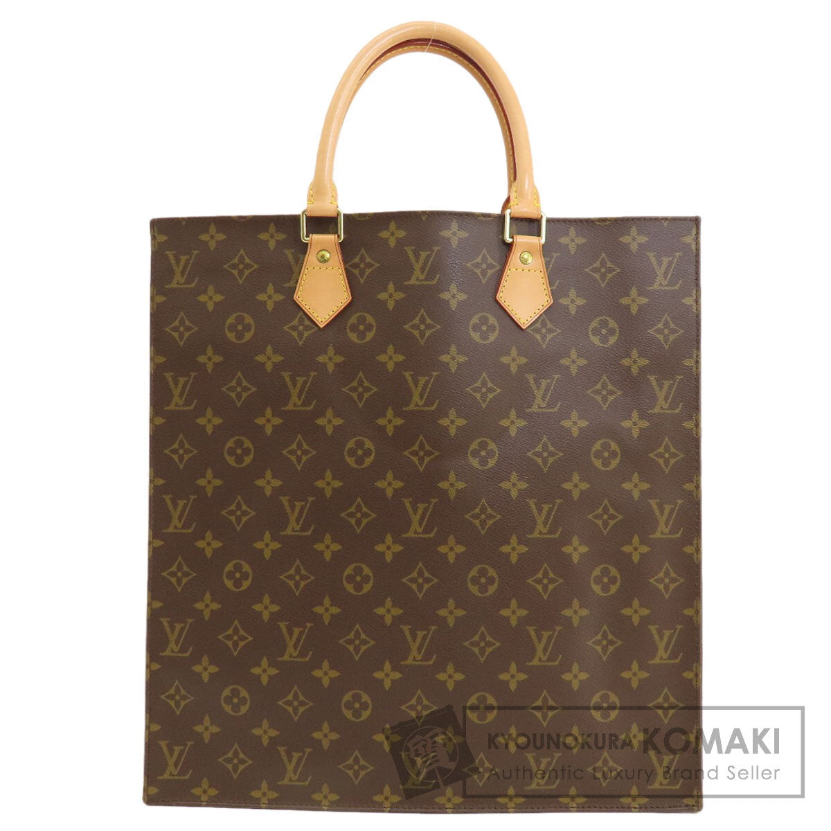 LOUIS VUITTON M51140 Sac Plat Monogram Tote Bag Monogram canvas Ladies [Used]