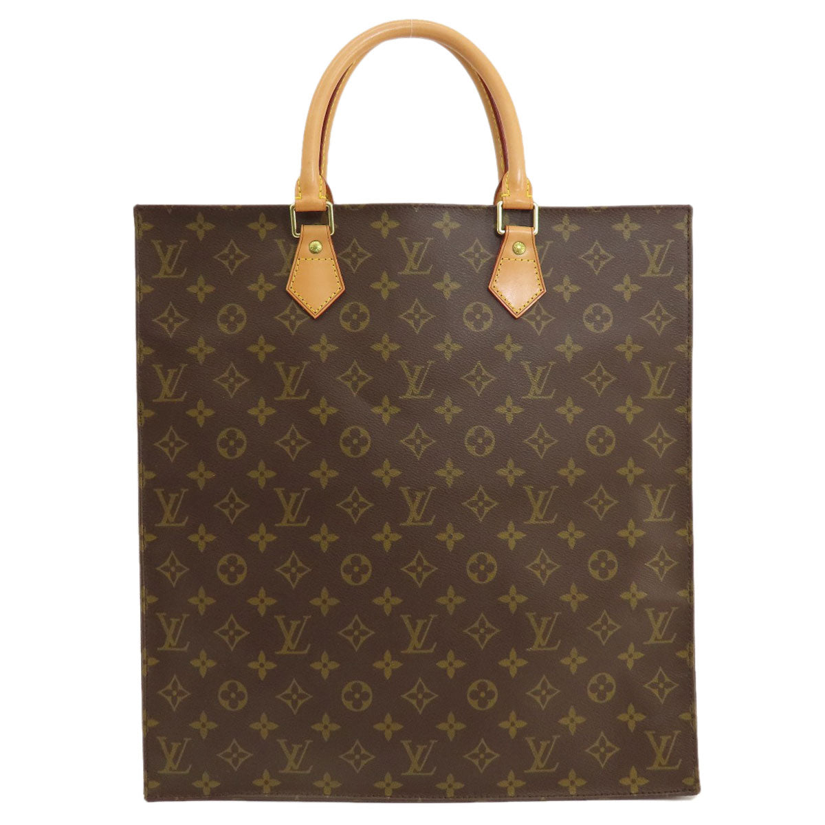 LOUIS VUITTON M51140 Sac Plat Monogram Tote Bag Monogram canvas Ladies [Used]
