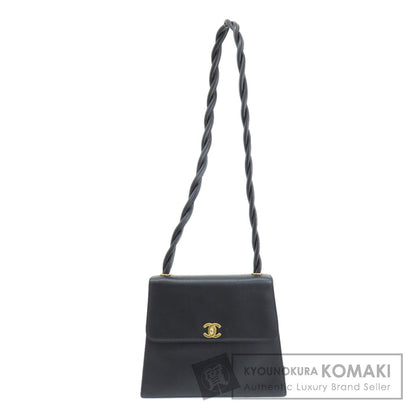 CHANEL COCO Mark GoldHardware Shoulder Bag Grained Calfskin Skin Ladies [Used]