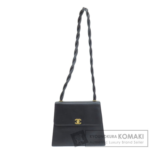 CHANEL COCO Mark GoldHardware Shoulder Bag Grained Calfskin Skin Ladies [Used]