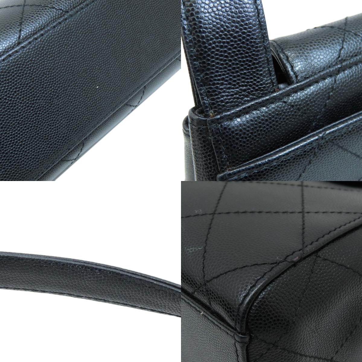 CHANEL COCO Mark Handbag Grained Calfskin Skin Ladies [Used]