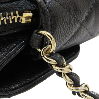 CHANEL ChainShoulder Matelasse GoldHardware Shoulder Bag Grained Calfskin Skin Ladies [Used]