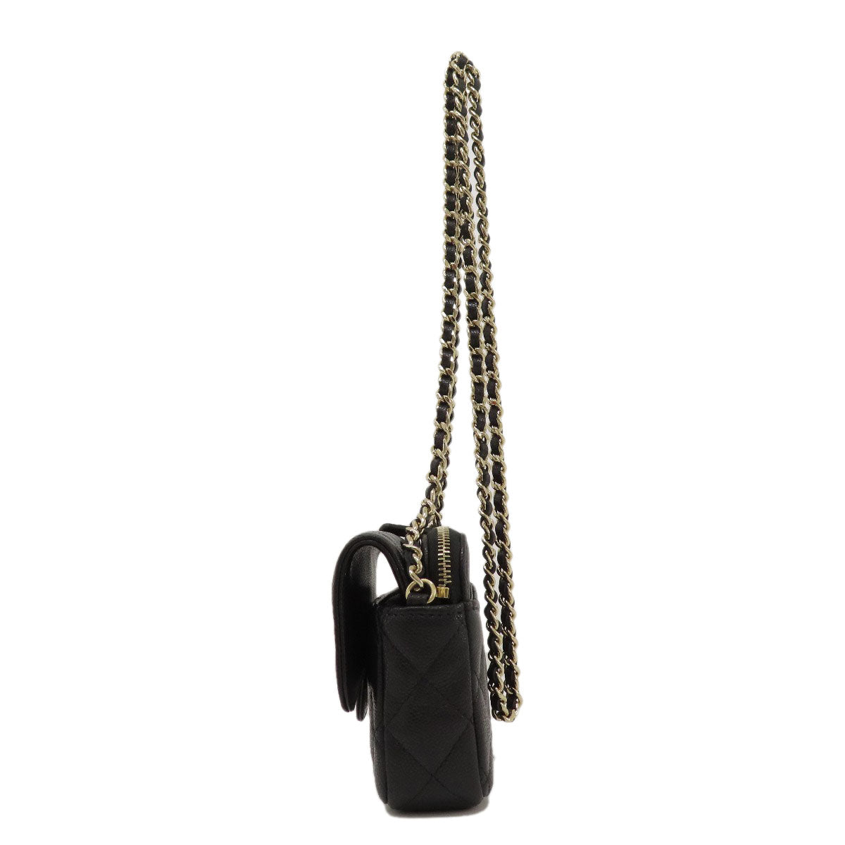 CHANEL ChainShoulder Matelasse GoldHardware Shoulder Bag Grained Calfskin Skin Ladies [Used]