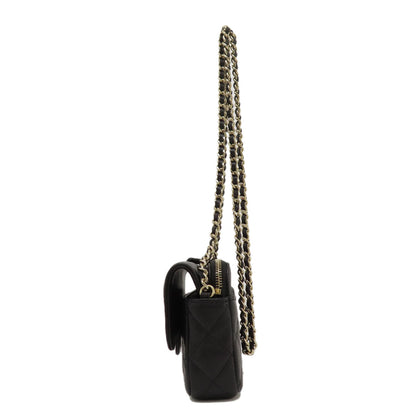 CHANEL ChainShoulder Matelasse GoldHardware Shoulder Bag Grained Calfskin Skin Ladies [Used]
