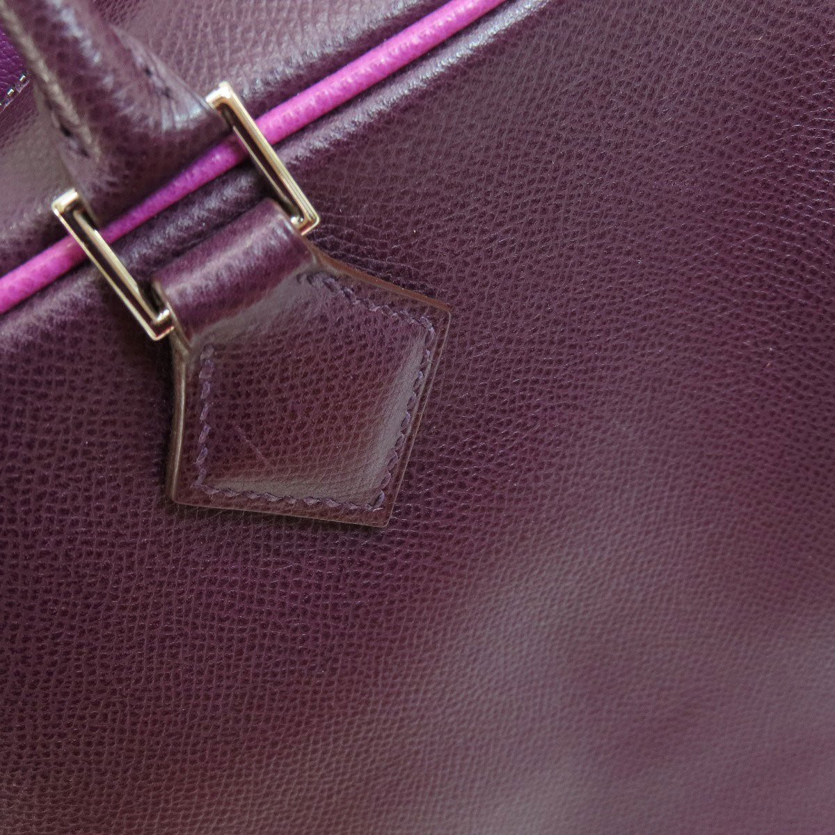 HERMES   Handbag Plum 28 Purple SilverHardware Epsom Ladies