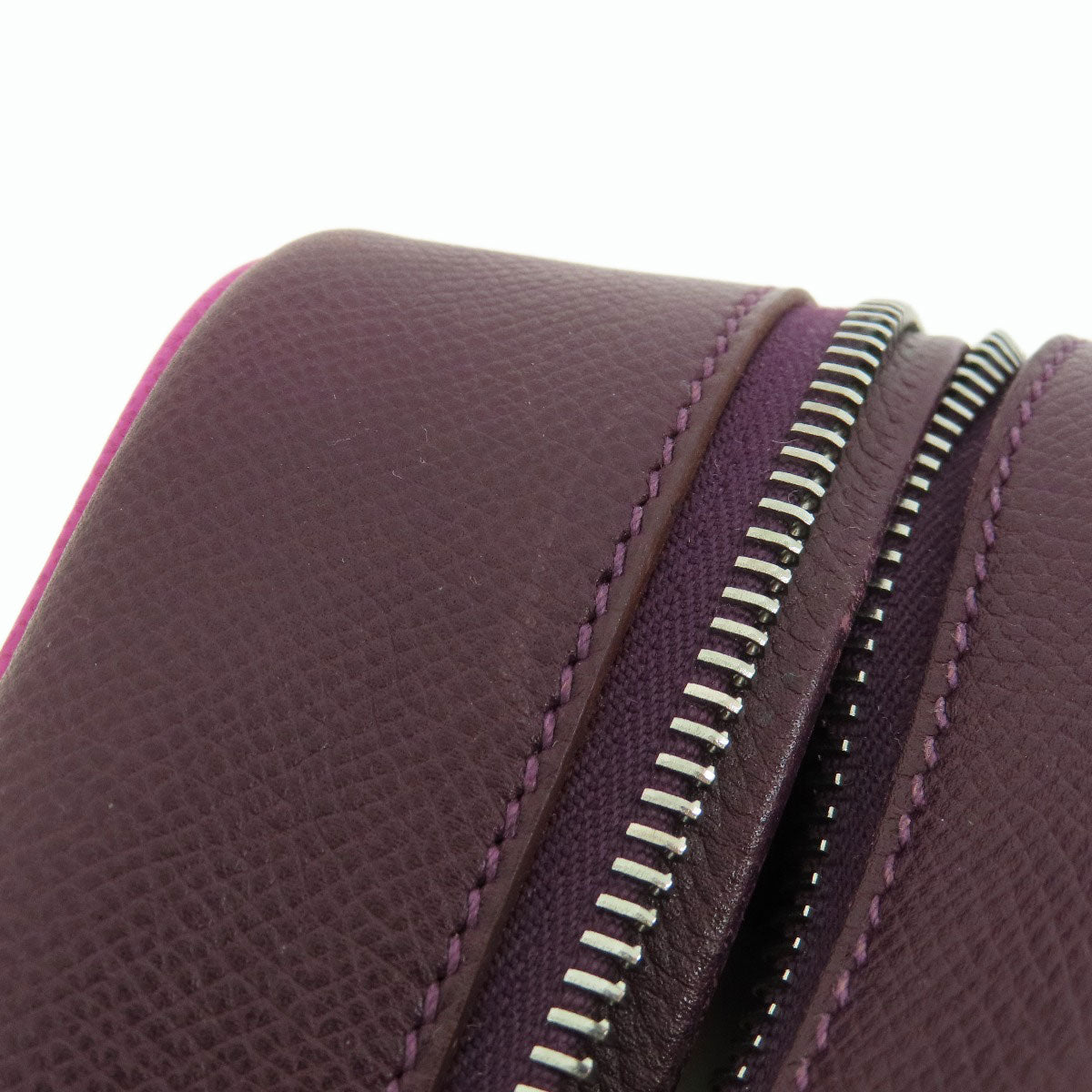 HERMES   Handbag Plum 28 Purple SilverHardware Epsom Ladies