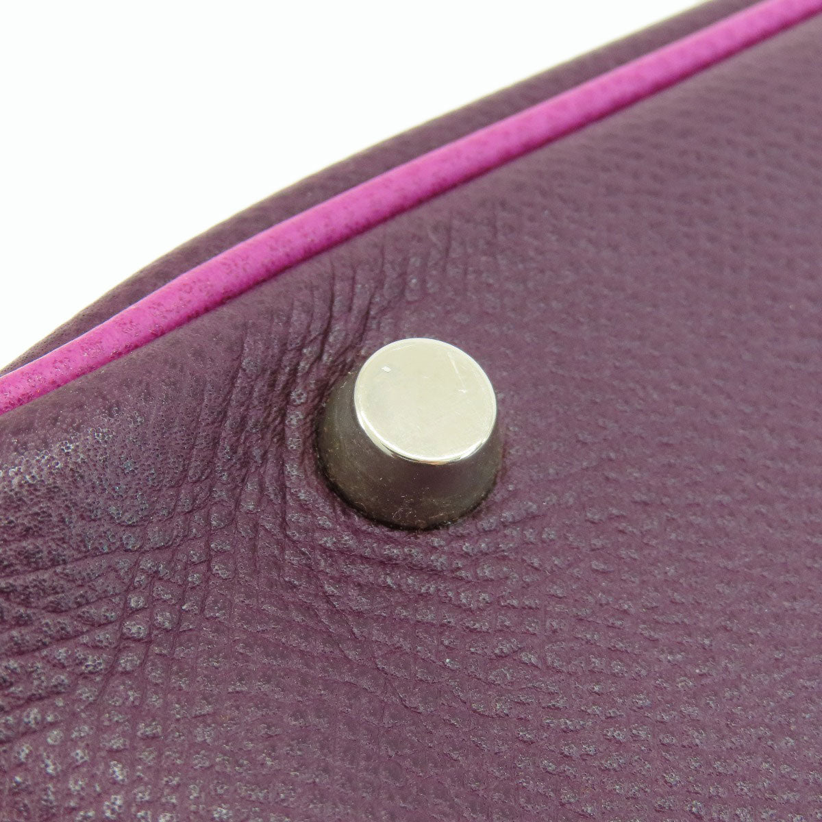 HERMES   Handbag Plum 28 Purple SilverHardware Epsom Ladies