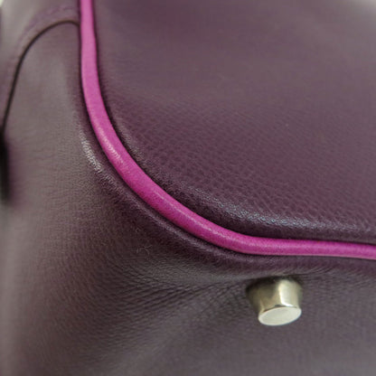 HERMES   Handbag Plum 28 Purple SilverHardware Epsom Ladies