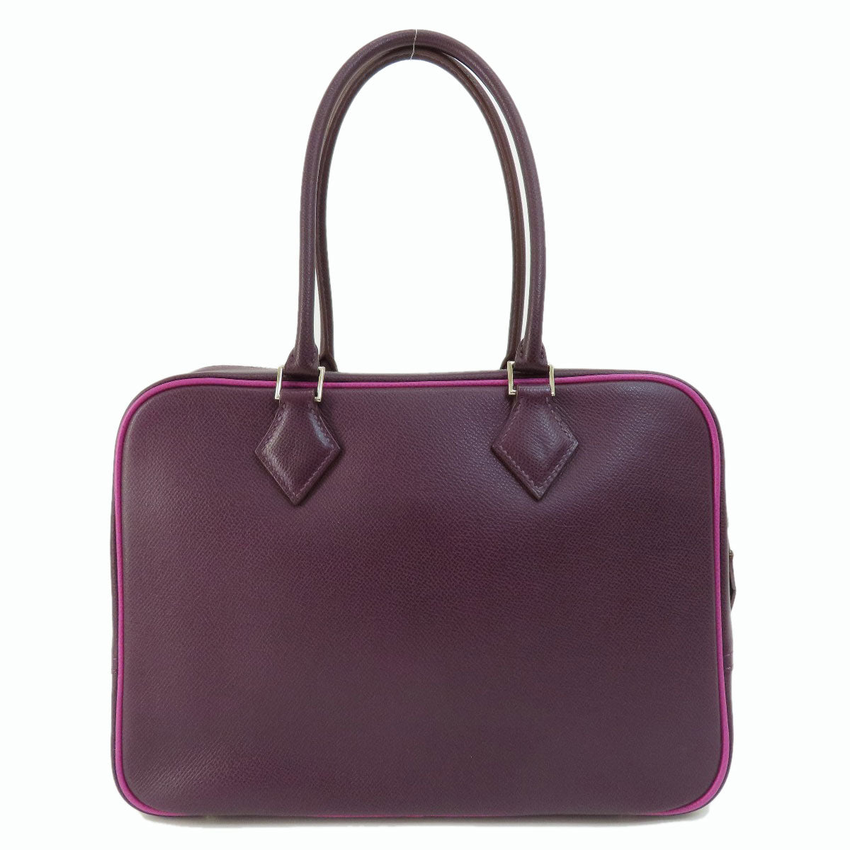 HERMES   Handbag Plum 28 Purple SilverHardware Epsom Ladies