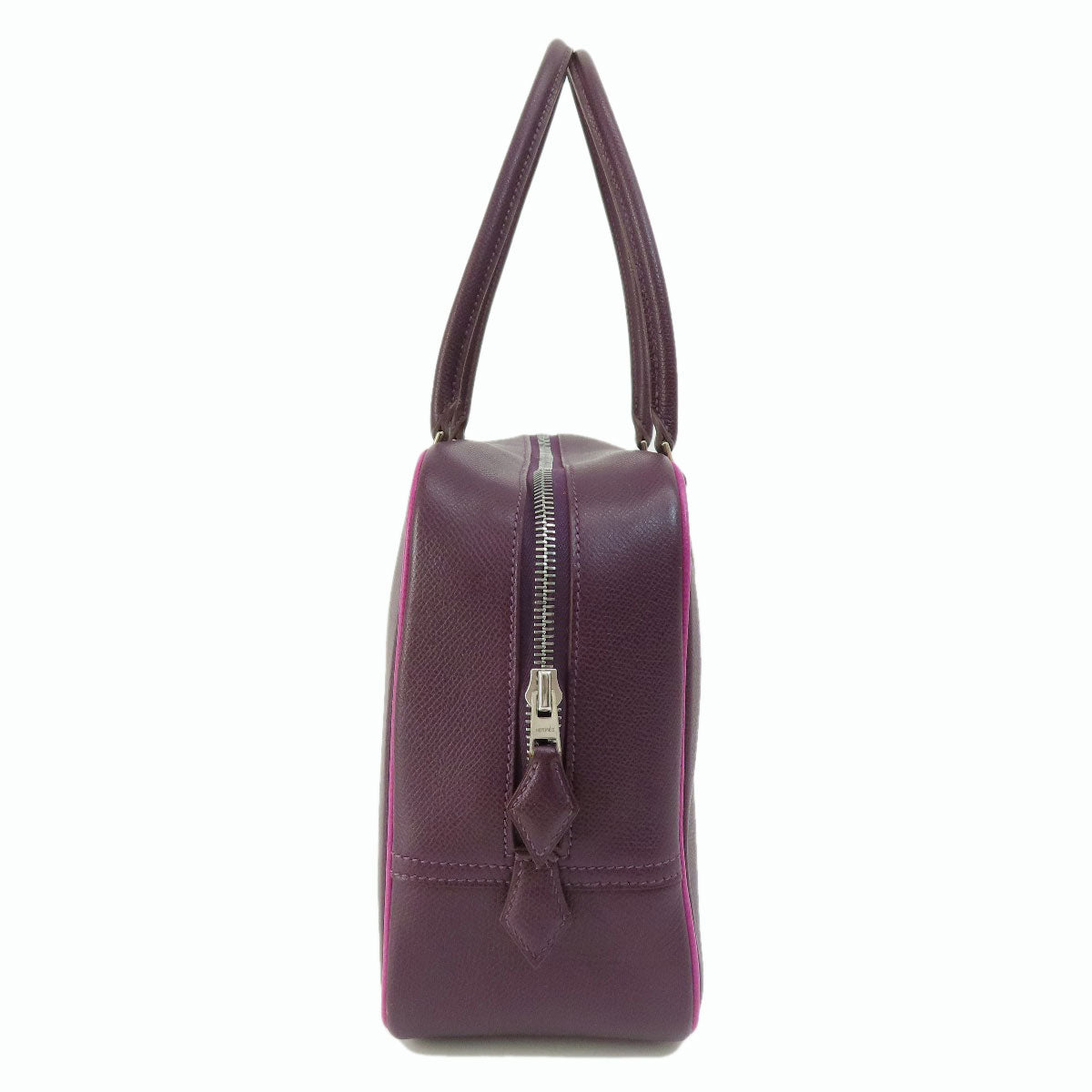 HERMES   Handbag Plum 28 Purple SilverHardware Epsom Ladies