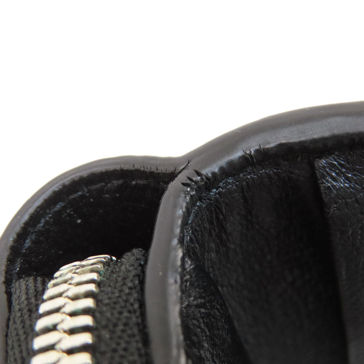 BALENCIAGA 650879 logo Bifold Wallet with Coin Pocket Leather Ladies [Used]