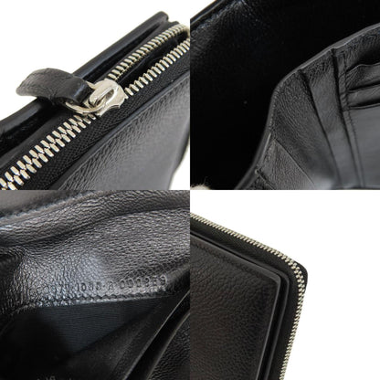 BALENCIAGA 650879 logo Bifold Wallet with Coin Pocket Leather Ladies [Used]