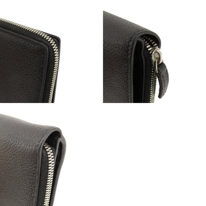 BALENCIAGA 650879 logo Bifold Wallet with Coin Pocket Leather Ladies [Used]