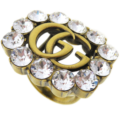 GUCCI   Ring GG Marmont Rhinestone Medium Metal Ladies