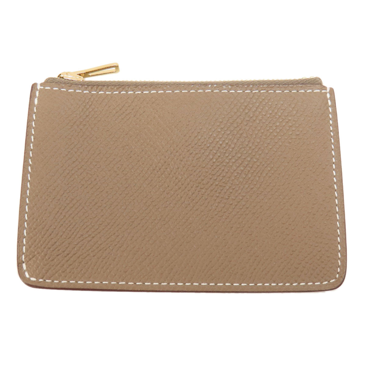 HERMES Constance Slim Etoupe GoldHardware coin purse Epsom Ladies [Used]