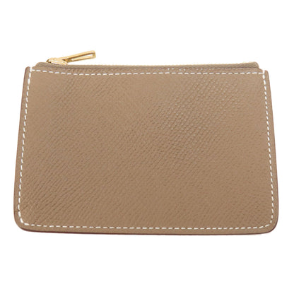 HERMES Constance Slim Etoupe GoldHardware coin purse Epsom Ladies [Used]