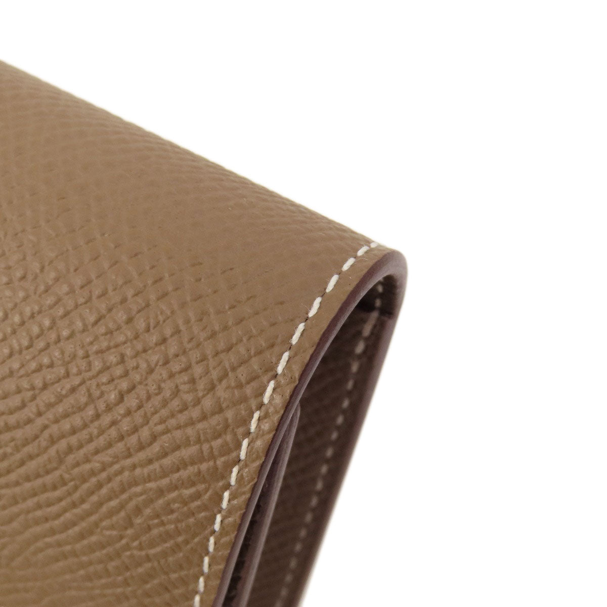 HERMES Constance Slim Etoupe GoldHardware coin purse Epsom Ladies [Used]