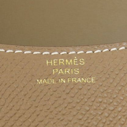HERMES Constance Slim Etoupe GoldHardware coin purse Epsom Ladies [Used]