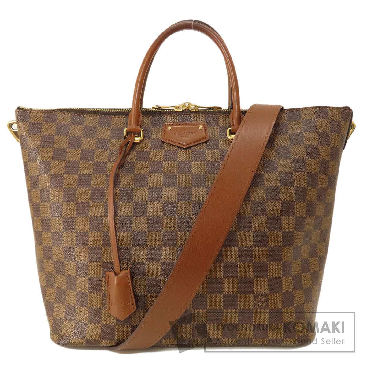 LOUIS VUITTON  N63169 Tote Bag Belmont Damier Ebene Damier canvas Ladies