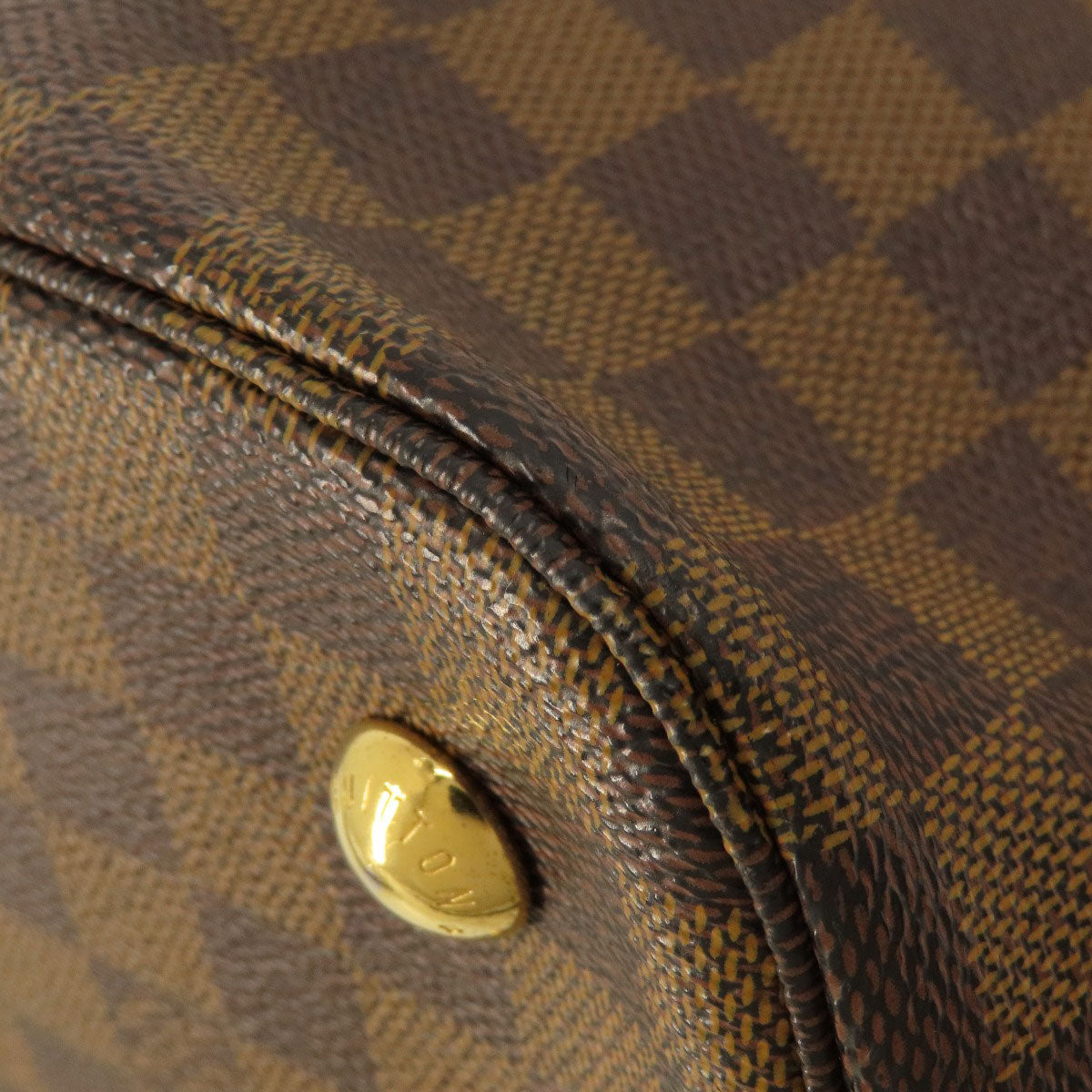 LOUIS VUITTON  N63169 Tote Bag Belmont Damier Ebene Damier canvas Ladies