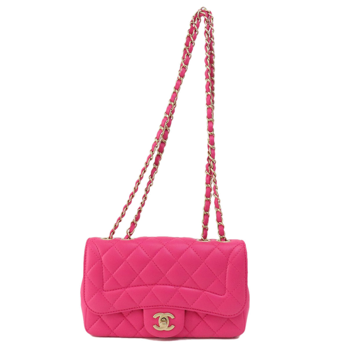 CHANEL ChainShoulder Matelasse GoldHardware Shoulder Bag Lambskin Ladies [Used]