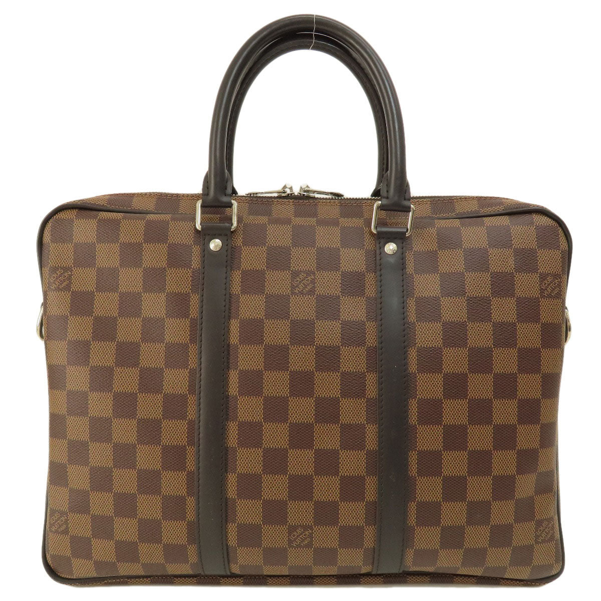 LOUIS VUITTON  N41466 Business bag Porte-Documents・Voyage PM Damier Ebene Damier canvas Ladies