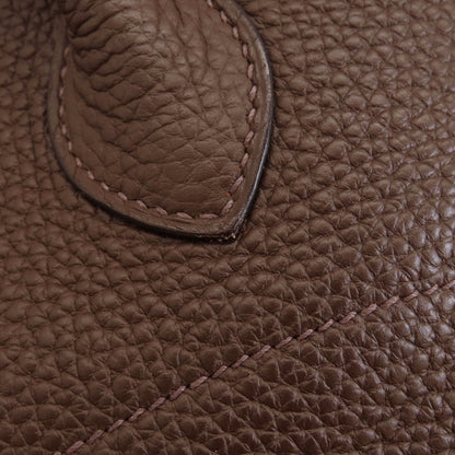 HERMES Bolide31 Brown SilverHardware Handbag Taurillon Clemence Ladies [Used]