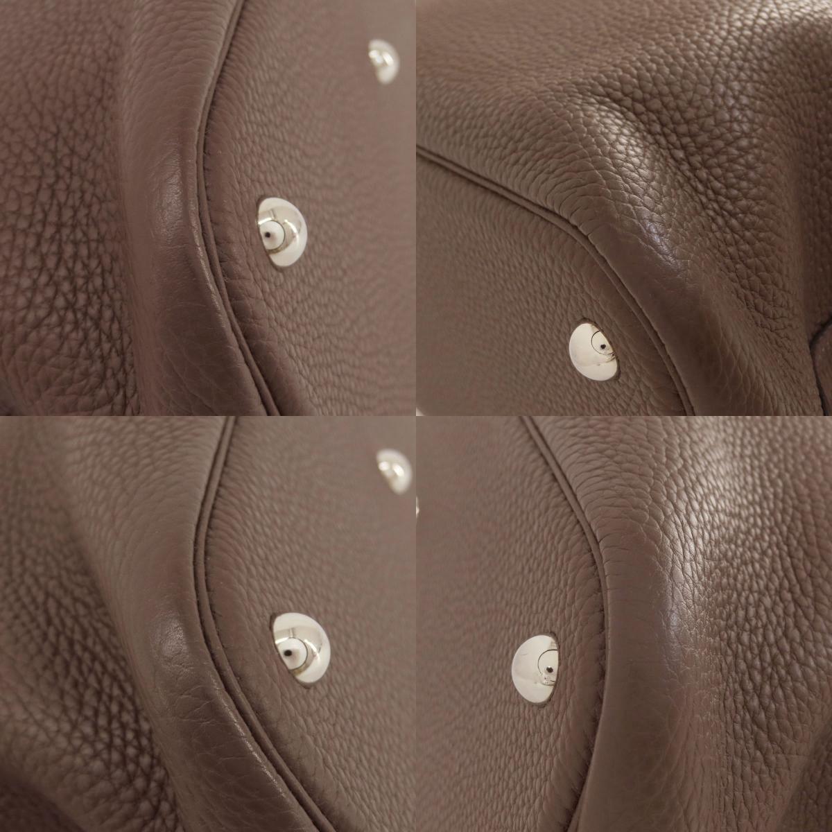 HERMES Bolide31 Brown SilverHardware Handbag Taurillon Clemence Ladies [Used]