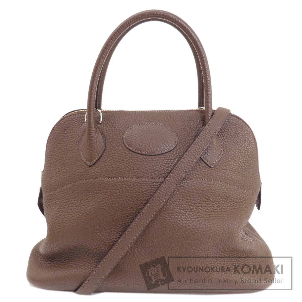HERMES Bolide31 Brown SilverHardware Handbag Taurillon Clemence Ladies [Used]