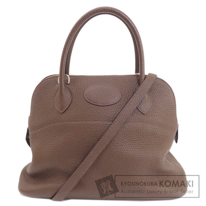 HERMES   Handbag Bolide31 Brown SilverHardware Taurillon Clemence Ladies