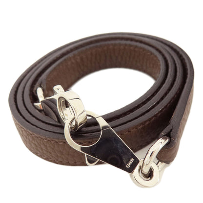 HERMES Bolide31 Brown SilverHardware Handbag Taurillon Clemence Ladies [Used]